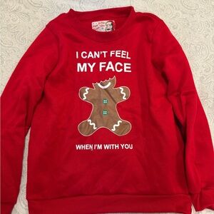 Red Gingerbread Graphic Sweatshirt